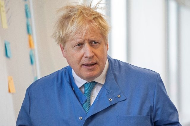 Boris Johnson photographié avant son infection par le Covid-19.